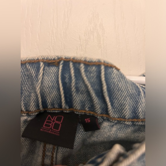 NOBO Light Blue Relaxed Cargo Jeans - Picture 3 of 4